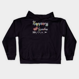 happiness is being a grandma Kids Hoodie